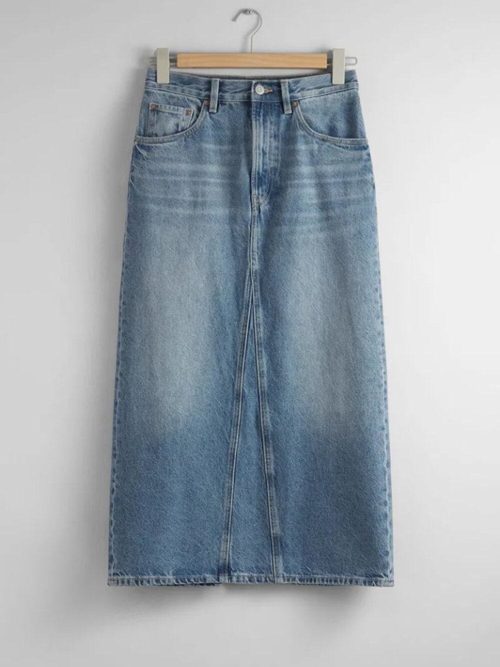 & OTHER STORIES MIDI DENIM SKIRT SIZE 10